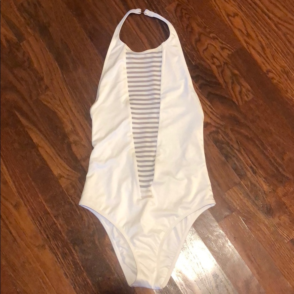 NWT - VS WHITE ONE PIECE BATHING SUIT